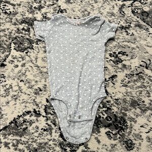 Gray Polka Dot Kids One Piece